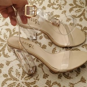 Clear heels
